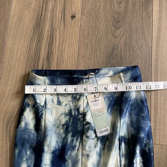 NEW ENTREAGUAS Wearable Small Art Tie Dye Mermaid Maxi Skirt Beach Slinky Knit - Picture 8 of 9